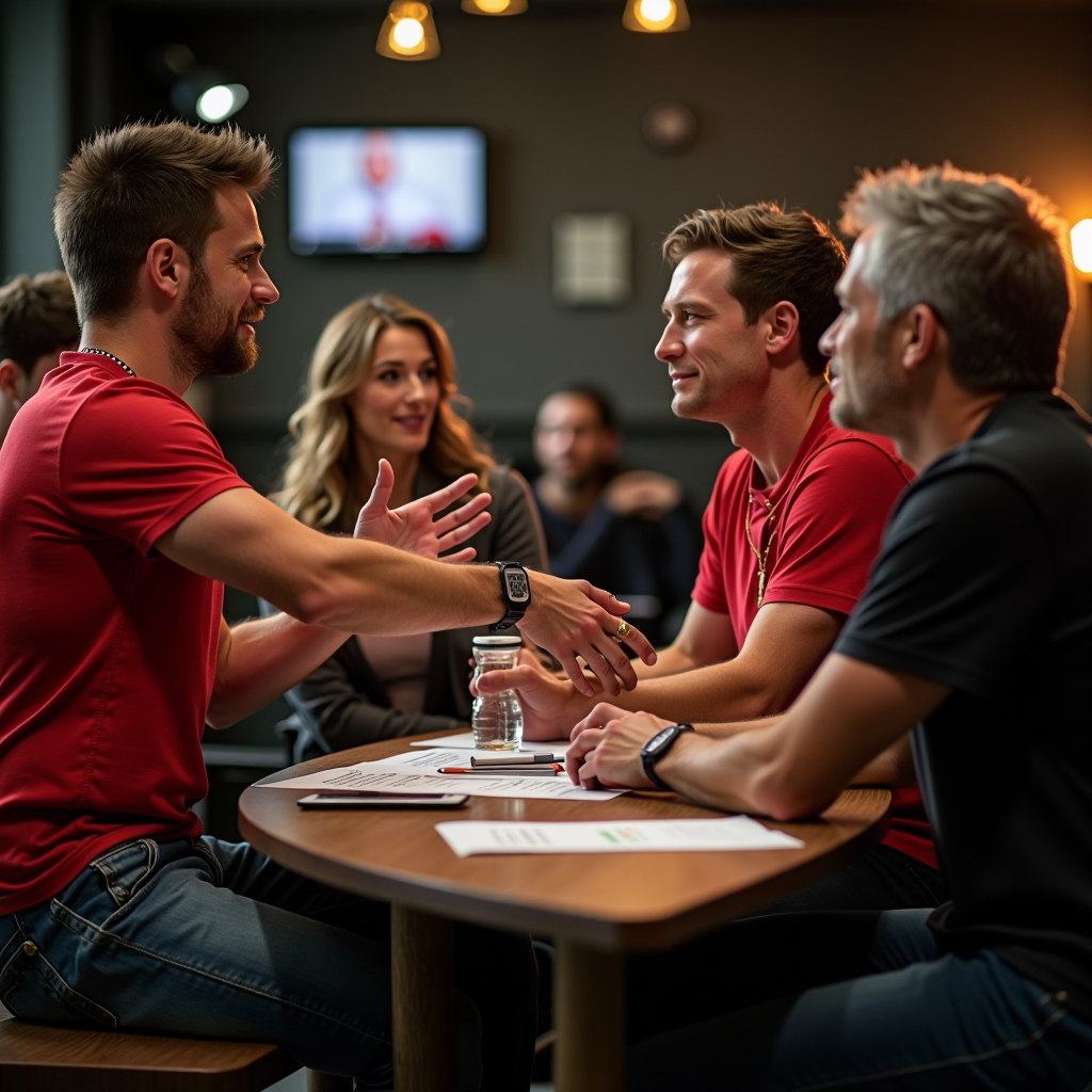 Knights of the Red Branch members actively participating in community outreach programs, policy discussions, and civic engagement activities